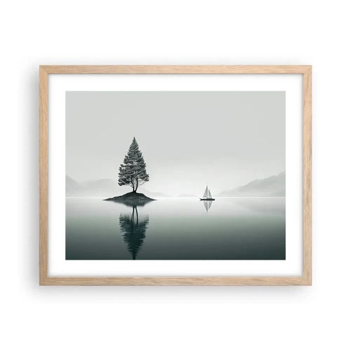 Poster in light oak frame - Daydreaming - 50x40 cm