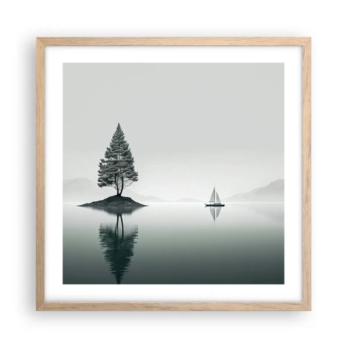 Poster in light oak frame - Daydreaming - 50x50 cm