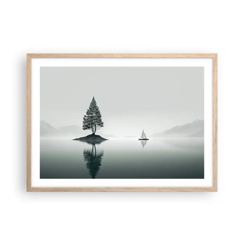 Poster in light oak frame - Daydreaming - 70x50 cm