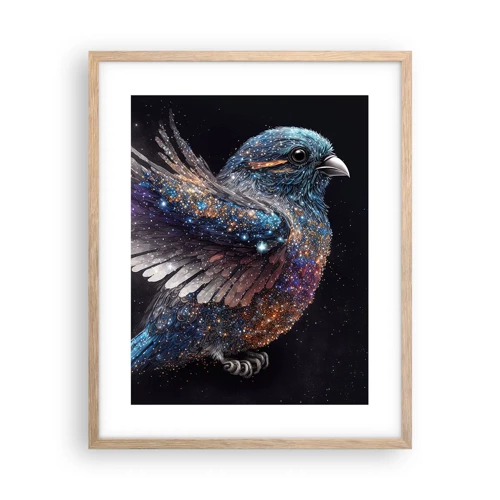 Poster in light oak frame - Diamond Sparrow - 40x50 cm