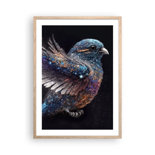 Poster in light oak frame - Diamond Sparrow - 50x70 cm