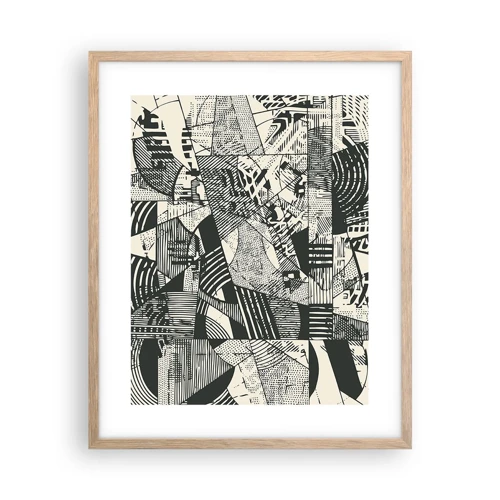 Poster in light oak frame - Dynamics of Contemporaneity - 40x50 cm