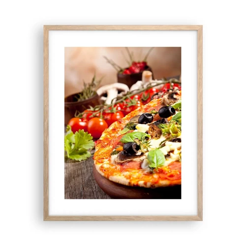 Poster in light oak frame - Earthly Ingredients - 40x50 cm