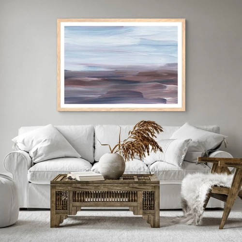 Poster in light oak frame - Elements: Water - 50x40 cm