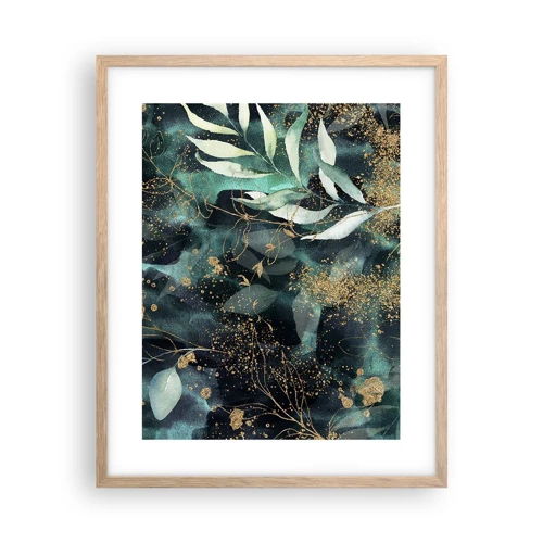 Poster in light oak frame - Enchanted Garden - 40x50 cm