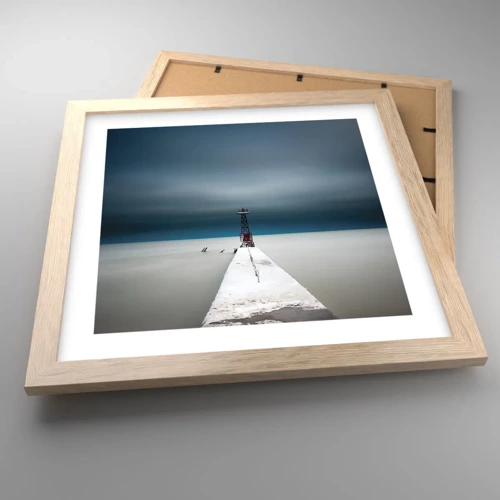 Poster in light oak frame - Encounter with Infinity - 30x30 cm