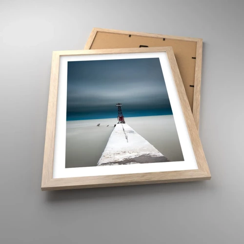 Poster in light oak frame - Encounter with Infinity - 30x40 cm