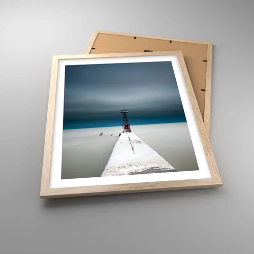 Poster in light oak frame - Encounter with Infinity - 40x50 cm