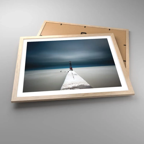 Poster in light oak frame - Encounter with Infinity - 50x40 cm