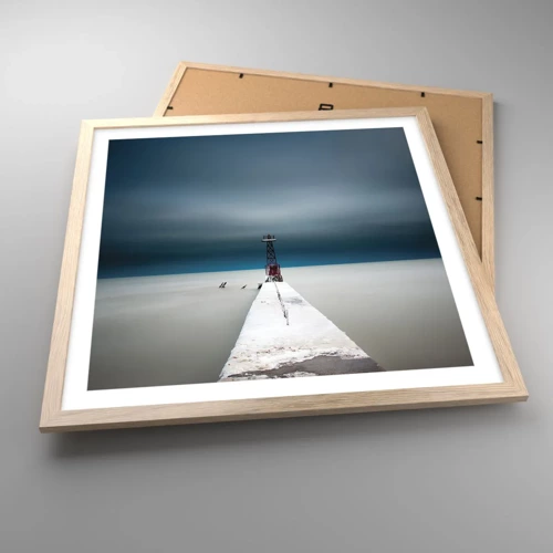 Poster in light oak frame - Encounter with Infinity - 50x50 cm