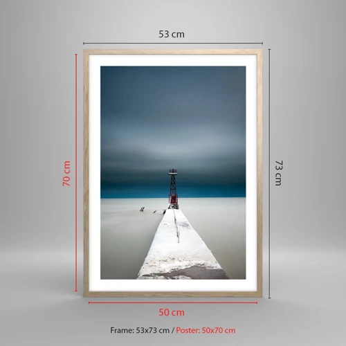 Poster in light oak frame - Encounter with Infinity - 50x70 cm