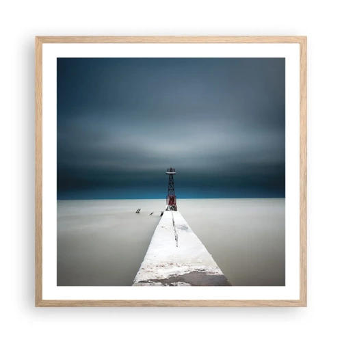 Poster in light oak frame - Encounter with Infinity - 60x60 cm