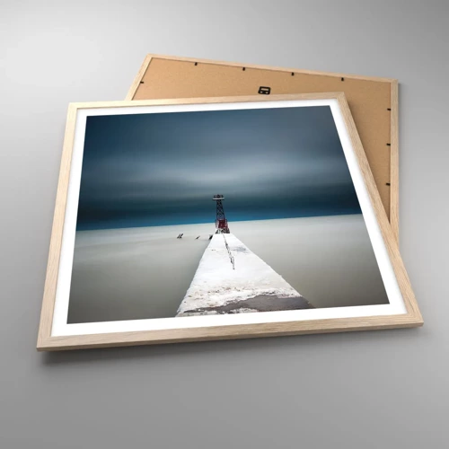 Poster in light oak frame - Encounter with Infinity - 60x60 cm