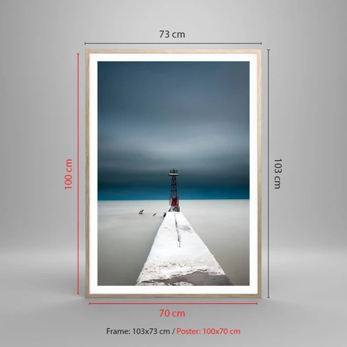 Poster in light oak frame - Encounter with Infinity - 70x100 cm