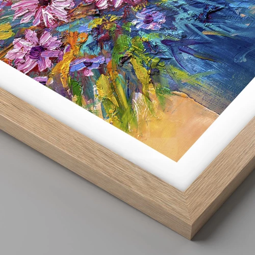 Poster in light oak frame - Energy of Life - 70x100 cm