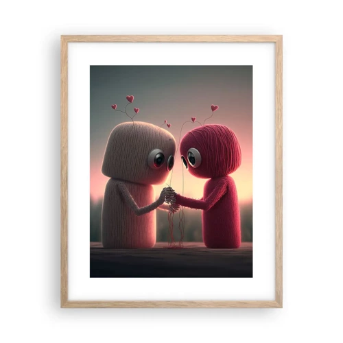 Poster in light oak frame - Everyone Is Allowed to Love - 40x50 cm