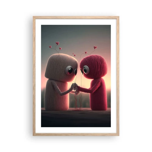 Poster in light oak frame - Everyone Is Allowed to Love - 50x70 cm
