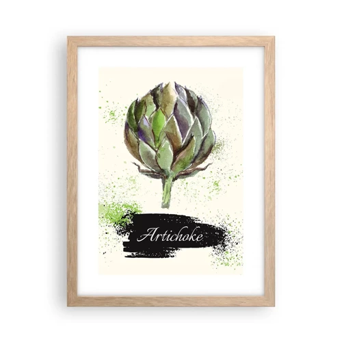 Poster in light oak frame - Eviva Vegetables! - 30x40 cm