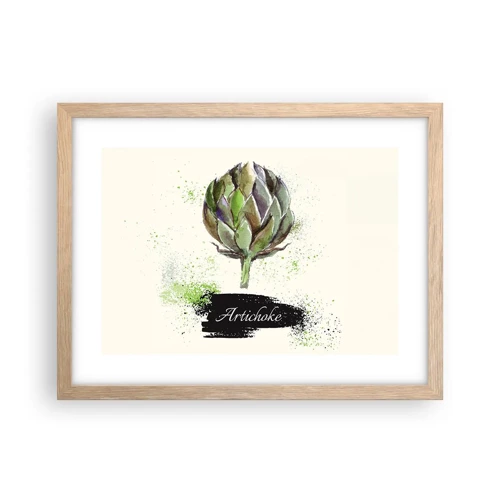 Poster in light oak frame - Eviva Vegetables! - 40x30 cm