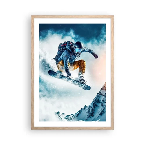 Poster in light oak frame - Extreme Emotions - 50x70 cm