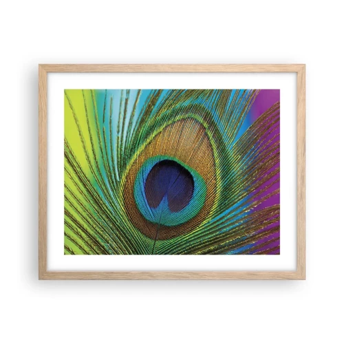 Poster in light oak frame - Eye to Eye - 50x40 cm