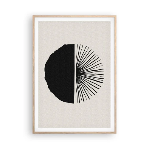 Poster in light oak frame - Fan of Possibilities - 70x100 cm