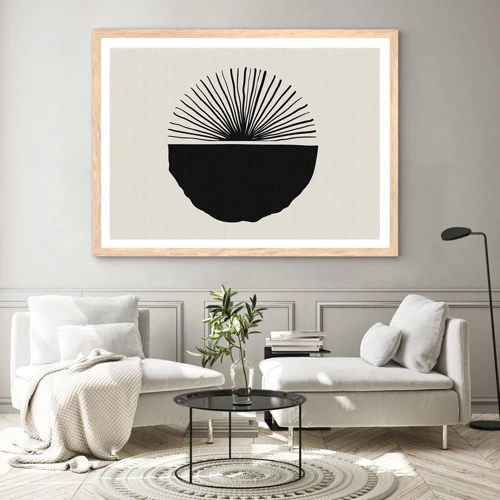 Poster in light oak frame - Fan of Possibilities - 91x61 cm