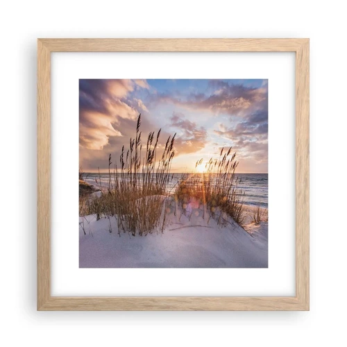 Poster in light oak frame - Farewell to the Sun and Wind - 30x30 cm