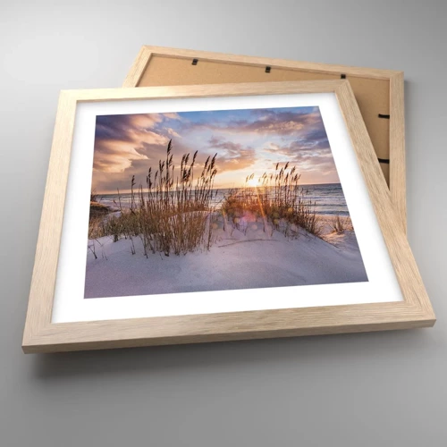 Poster in light oak frame - Farewell to the Sun and Wind - 30x30 cm