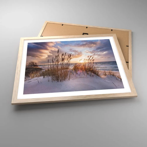 Poster in light oak frame - Farewell to the Sun and Wind - 50x40 cm