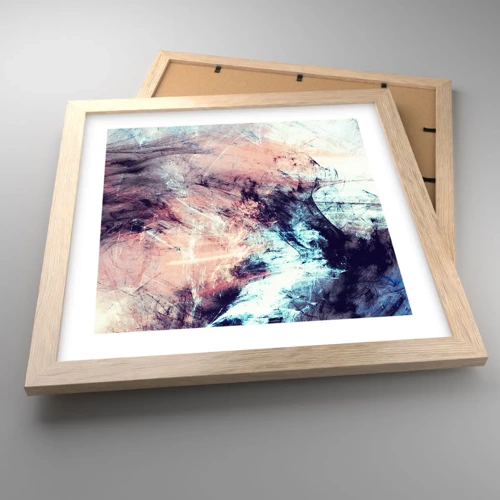 Poster in light oak frame - Feel the Wind - 30x30 cm