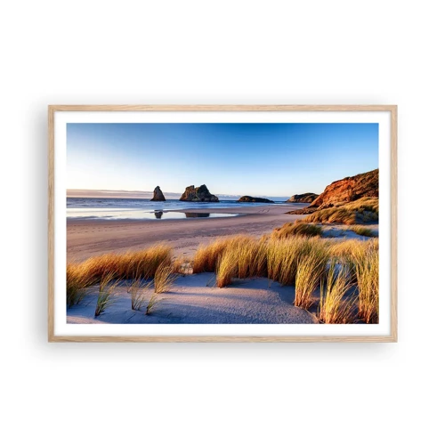 Poster in light oak frame - For Peace Seekers - 91x61 cm