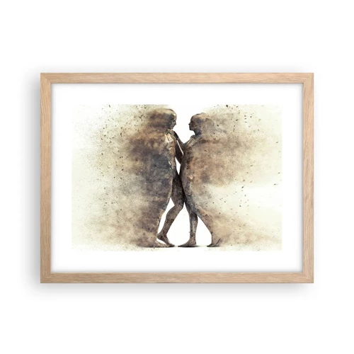 Poster in light oak frame - From Dust They Rose to Love - 40x30 cm