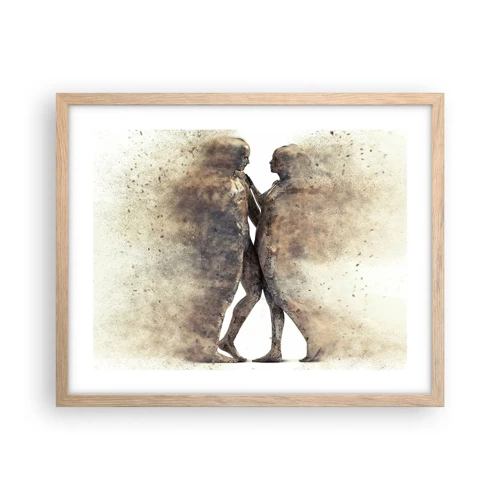 Poster in light oak frame - From Dust They Rose to Love - 50x40 cm