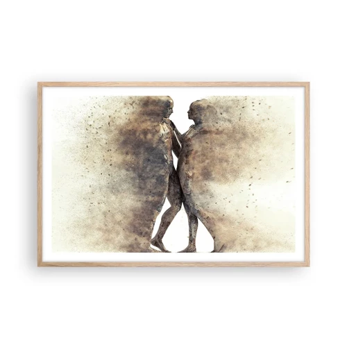 Poster in light oak frame - From Dust They Rose to Love - 91x61 cm