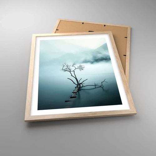 Poster in light oak frame - From Water and Fog - 40x50 cm