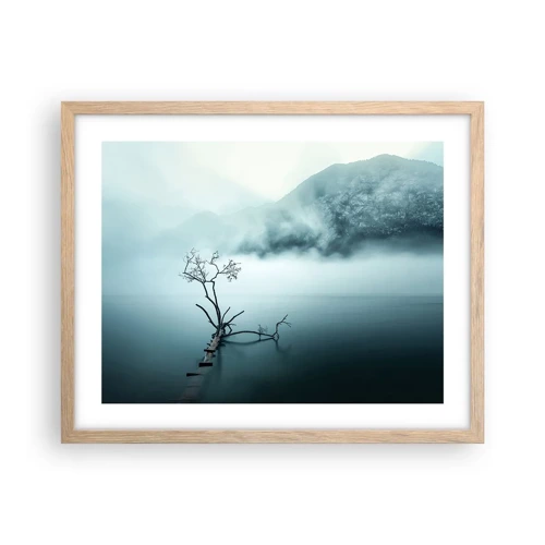 Poster in light oak frame - From Water and Fog - 50x40 cm