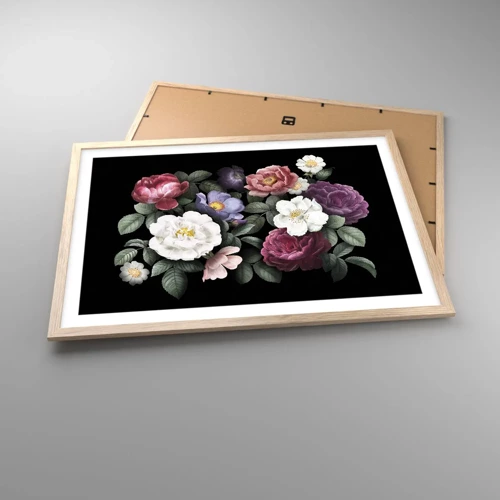 Poster in light oak frame - From an English Garden - 70x50 cm