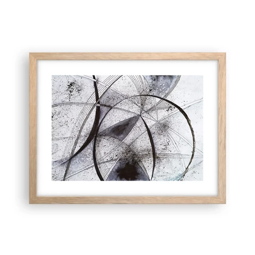 Poster in light oak frame - Futuristic Fantasy - 40x30 cm