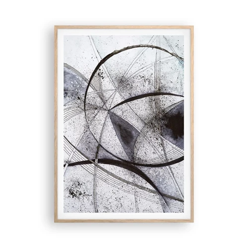 Poster in light oak frame - Futuristic Fantasy - 70x100 cm