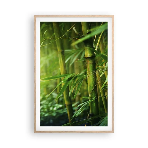 Poster in light oak frame - Getting to Know the Green - 61x91 cm