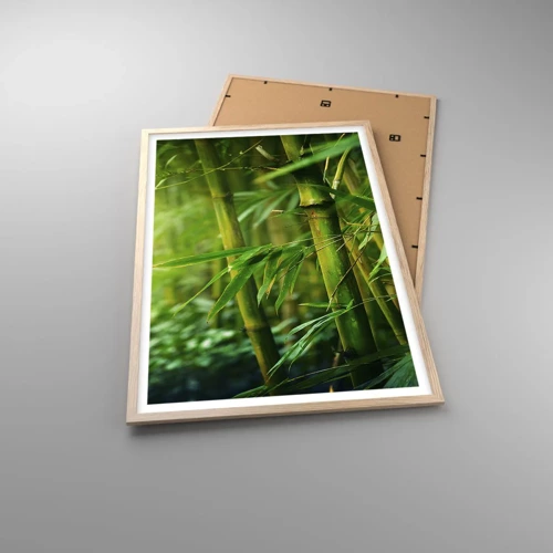 Poster in light oak frame - Getting to Know the Green - 61x91 cm