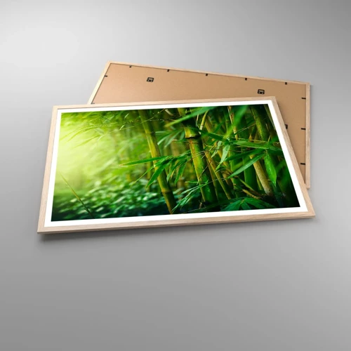 Poster in light oak frame - Getting to Know the Green - 91x61 cm