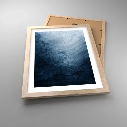 Poster in light oak frame - Going Deep - 30x40 cm