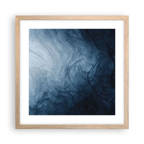 Poster in light oak frame - Going Deep - 40x40 cm