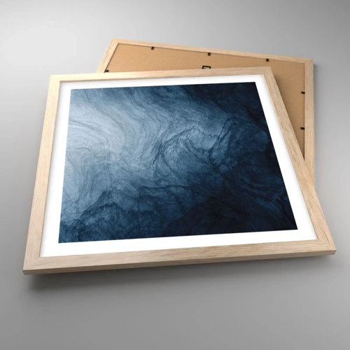 Poster in light oak frame - Going Deep - 40x40 cm