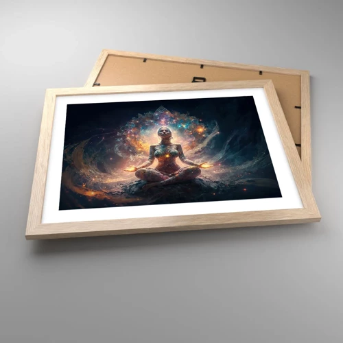 Poster in light oak frame - Good Energy Flow - 40x30 cm