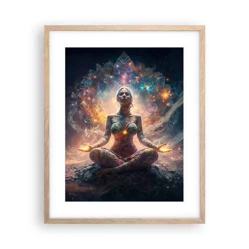 Poster in light oak frame - Good Energy Flow - 40x50 cm