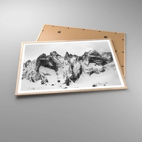 Poster in light oak frame - Granite Ridge - 100x70 cm