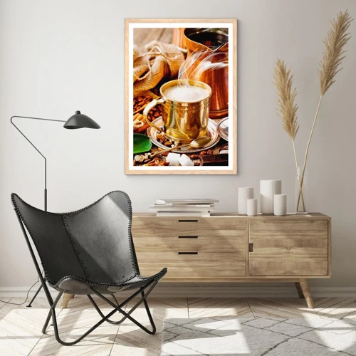 Poster in light oak frame - Have a Nice Day! - 30x40 cm